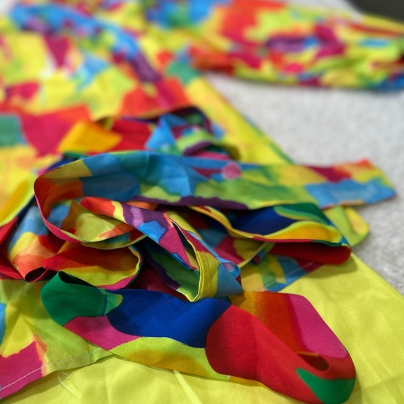 Title: Colorful 3-Piece Set (Shirt, Shorts & Belt) | Size 1XL | New Without Tags - Picture 3 of 7